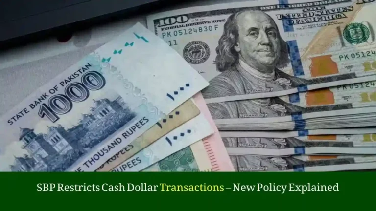 SBP Restricts Cash Dollar Transactions