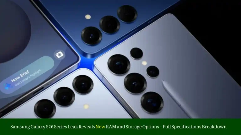 Samsung Galaxy S26 Series Leak