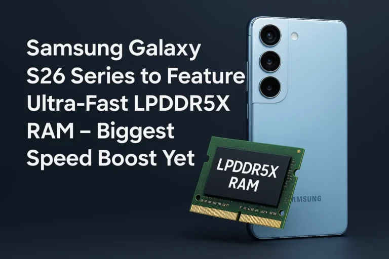 Samsung Galaxy S26 Series to Feature Ultra-Fast LPDDR5X RAM
