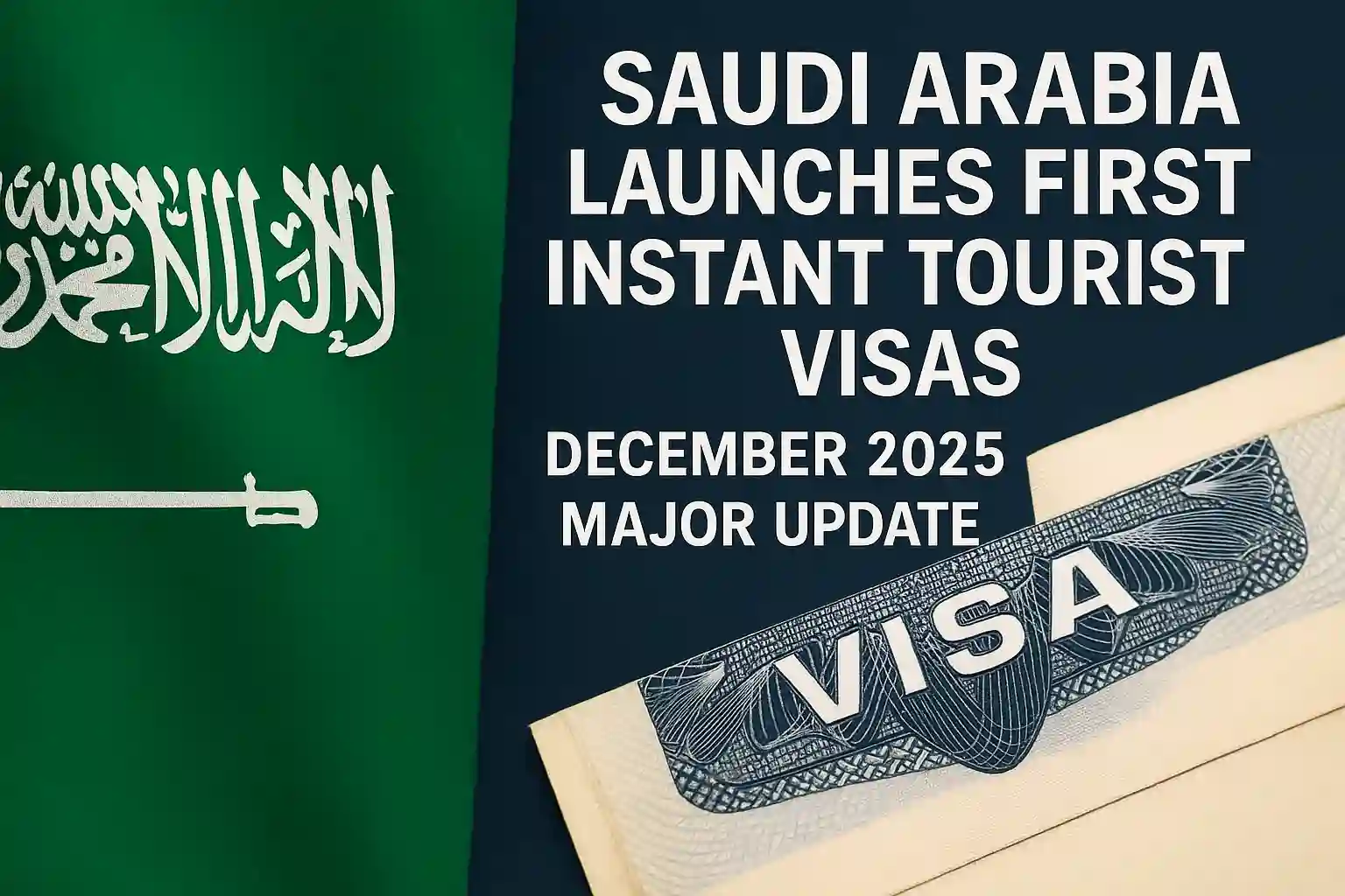 Saudi Arabia Launches First Instant Tourist Visas – December 2025 Major Update 1 Saudi Arabia Launches First Instant Tourist Visas