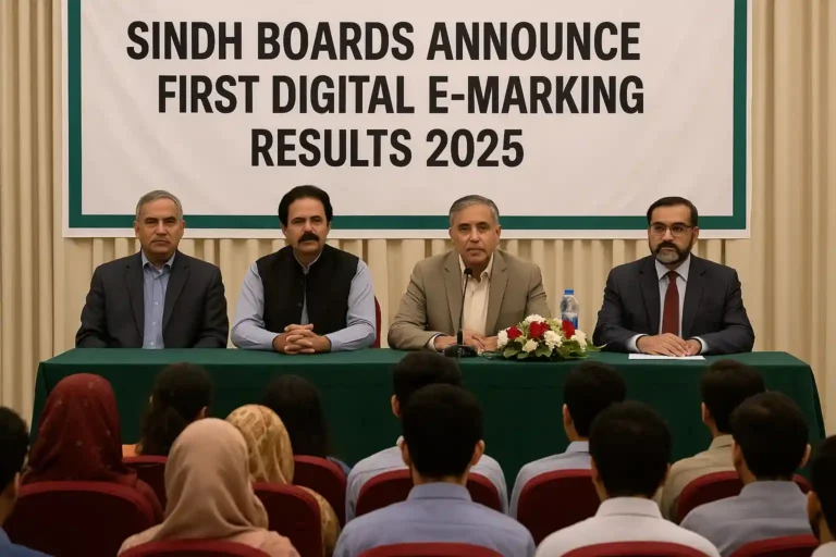 Sindh Boards Announce First Digital E-Marking Results 2025