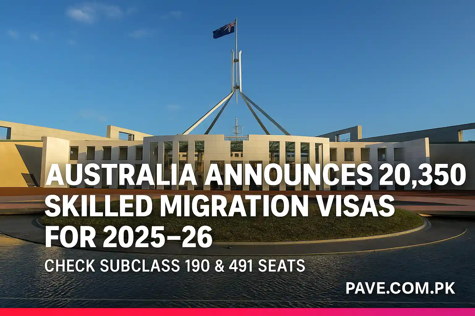 Australia Announces 20,350 Skilled Migration Visas for 2025–26 – Check Subclass 190 & 491 Seats 1 Skilled Migration Visas for 2025–26