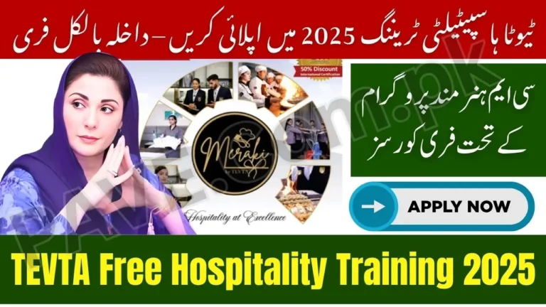 TEVTA Free Hospitality Training 2025