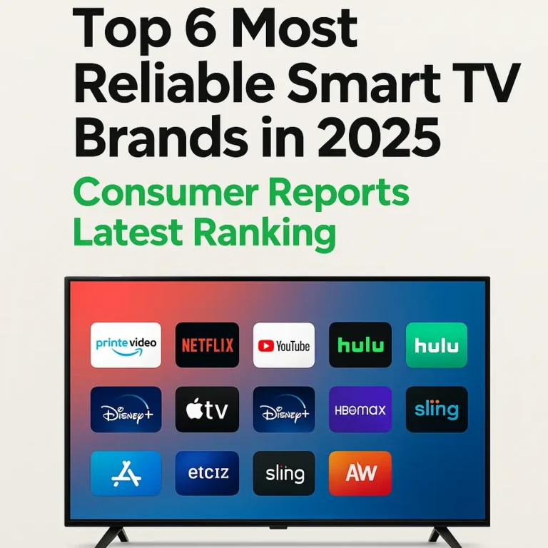 Top 6 Most Reliable Smart TV Brands in 2025