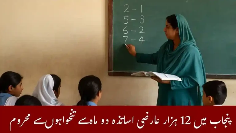 12,000 Punjab School Teacher Interns Unpaid for Two Months