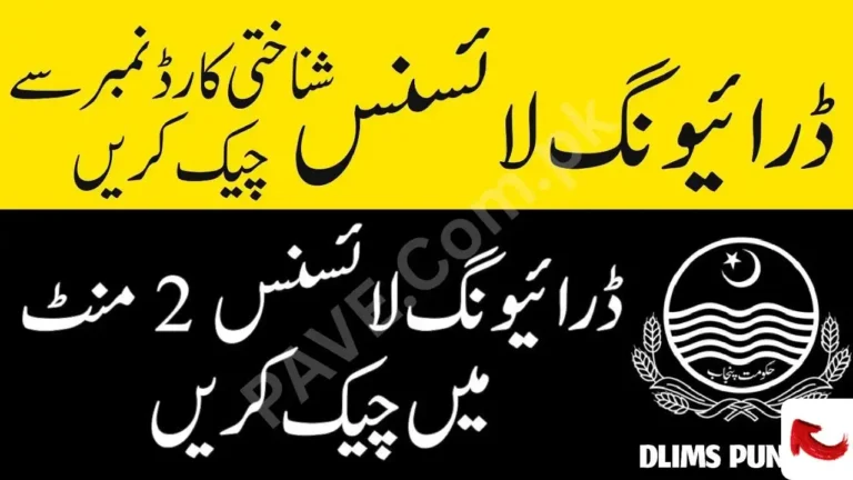 DLIMS Driving License Verification by CNIC – Advanced Digital Guide for Pakistan (2026)