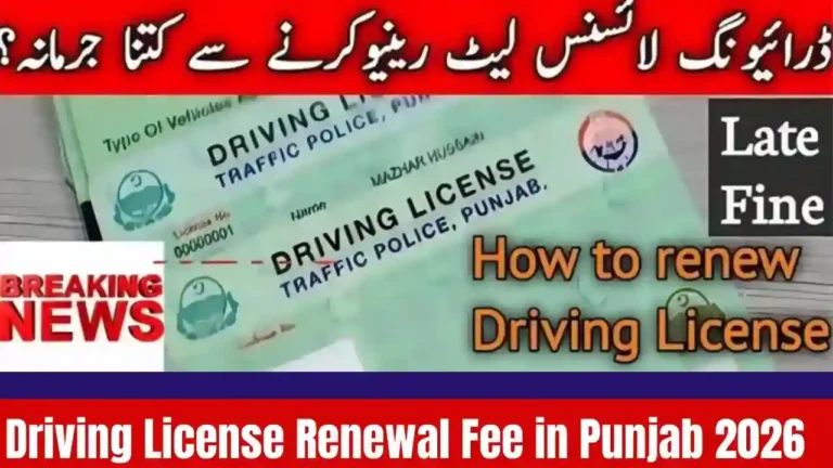 Driving License Renewal Fee in Punjab 2026 – DLIMS Updated Charges 1 Driving License Renewal Fee in Punjab 2026