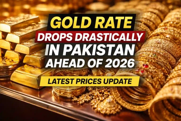 Gold Rate Drops Drastically in Pakistan Ahead of 2026 | Latest Prices Update 7 Gold Rate Drops Drastically in Pakistan Ahead of 2026