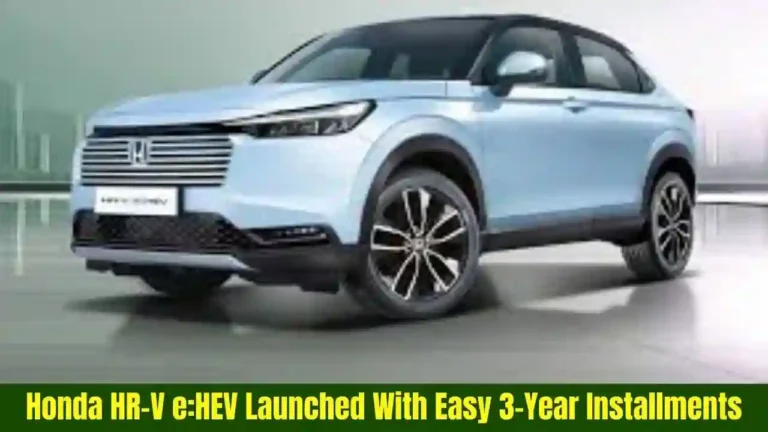 Honda HR-V eHEV Launched With Easy 3-Year Installments