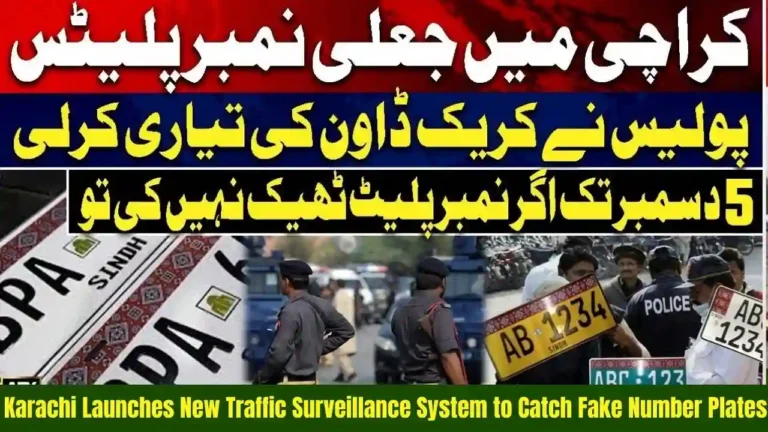 Karachi Launches New Traffic Surveillance System to Catch Fake Number Plates