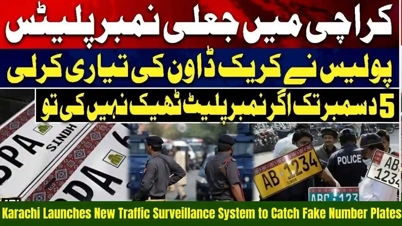 Karachi Launches New Traffic Surveillance System to Catch Fake Number Plates