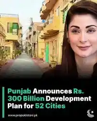 Maryam Nawaz Announces Rs. 300 Billion Punjab Development Initiative