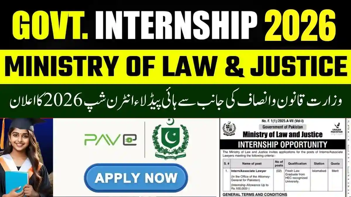 Ministry of Law & Justice Announces High-Paid Law Internship 2026 – Apply Online Now 1 Ministry of Law & Justice Announces High-Paid Law Internship 2026