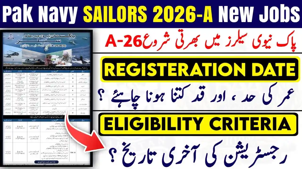 Pakistan Navy Sailor Jobs 2026 Apply Online