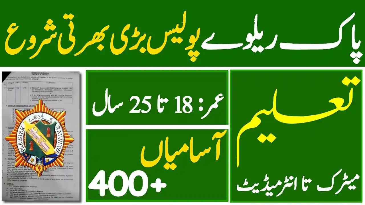 Pakistan Railways Jobs 2026
