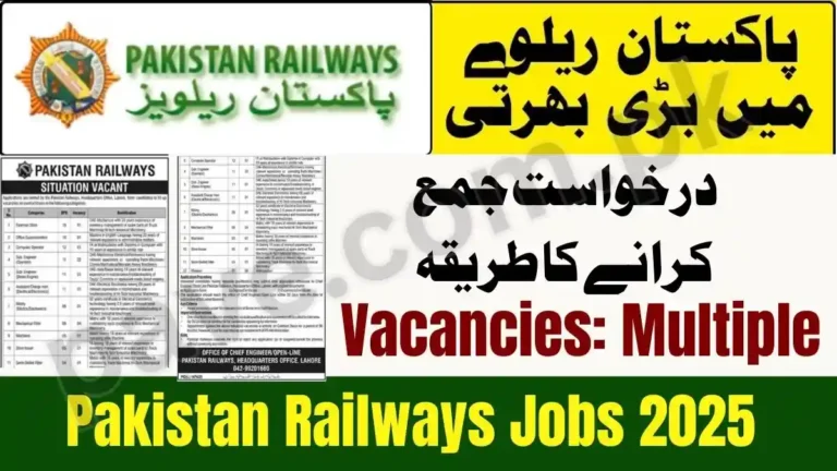 Pakistan Railways Jobs 2025 Announced