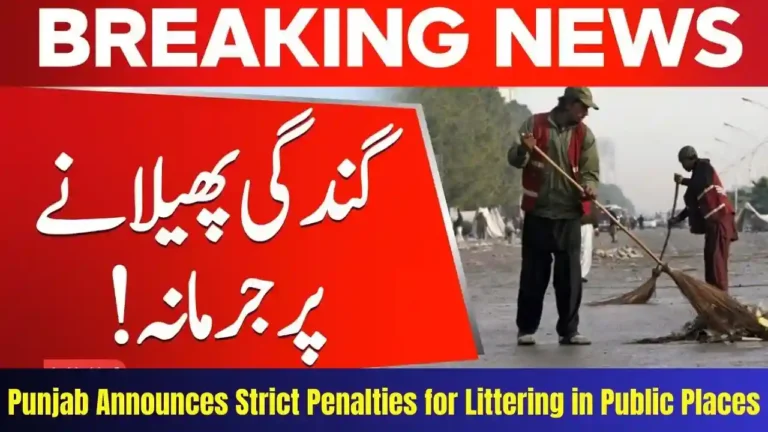 Punjab Announces Strict Penalties for Littering in Public Places