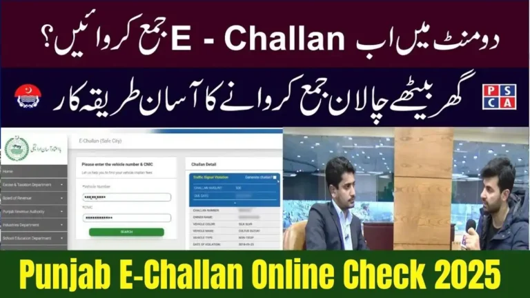 Punjab E-Challan Online Check 2025