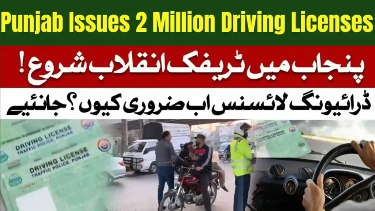 Punjab Issues 2 Million Driving Licenses in 18 Days