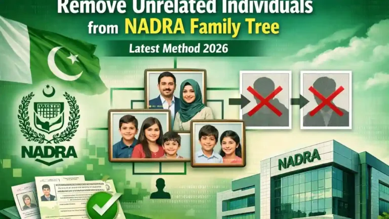 Remove Unrelated Individuals from NADRA Family Tree (Latest Method 2026)