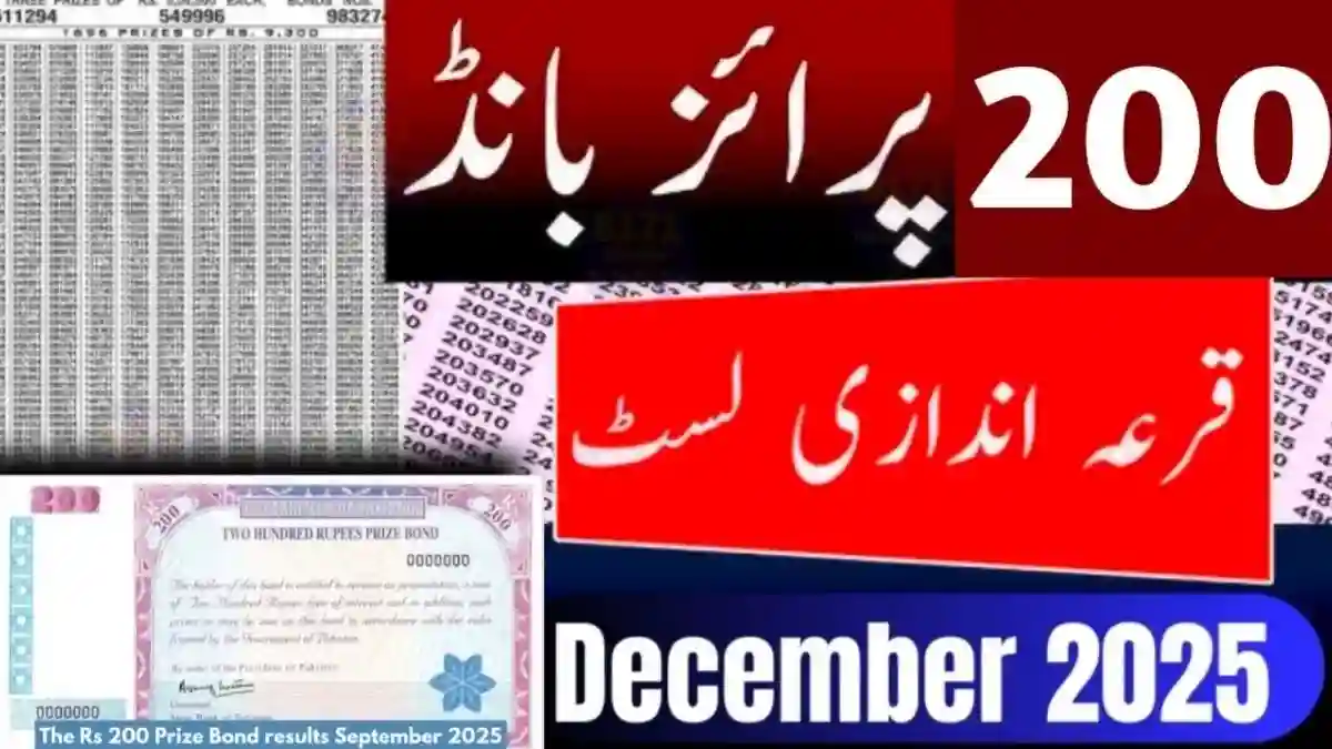 Rs 200 Prize Bond Result – Latest Update for December 2025