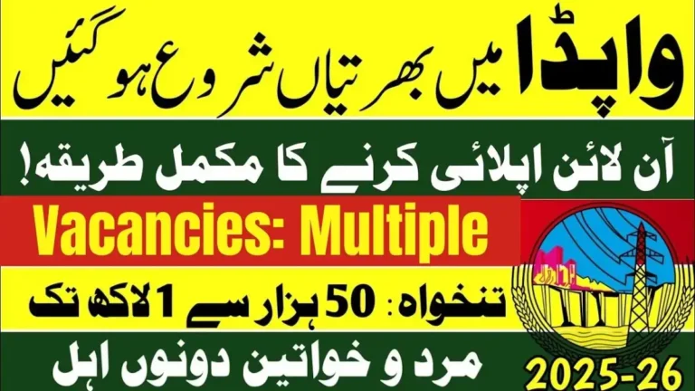 WAPDA Announces BPS-20 General Manager Job in December 2025