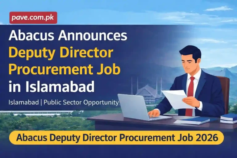 Abacus Announces Deputy Director Procurement Job in Islamabad