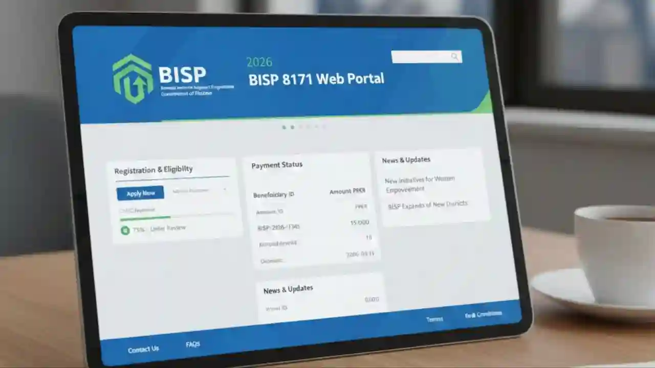 BISP 8171 Web Portal 2026 – CNIC Verification, New Registration & 13,500 Cash Update 1 BISP 8171 Web Portal 2026 – CNIC Verification, New Registration & 13,500 Cash Update