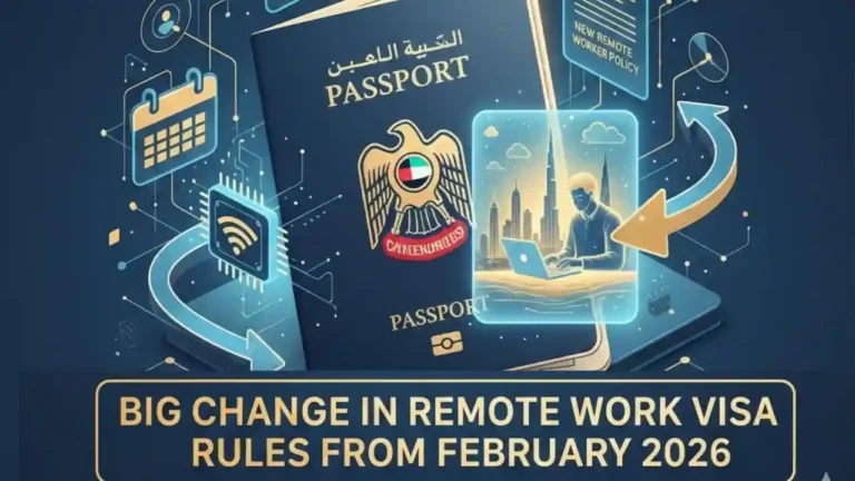 Big Change in Remote Work Visa Rules From February 2026 UAE Issues New Policy on Remote Worker Visa