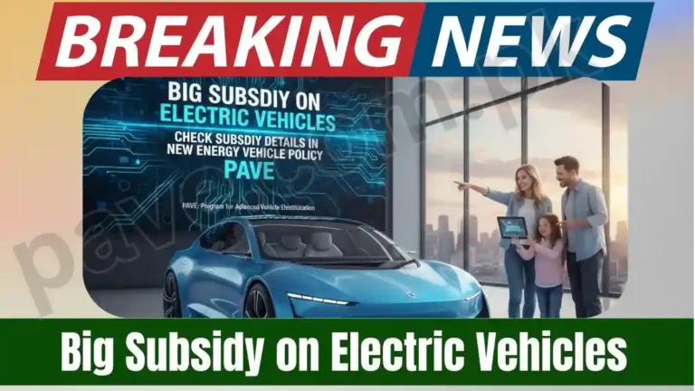 Big Subsidy on Electric Vehicles – Check Subsidy Details in New Energy Vehicle Policy PAVE 2 Big Subsidy on Electric Vehicles