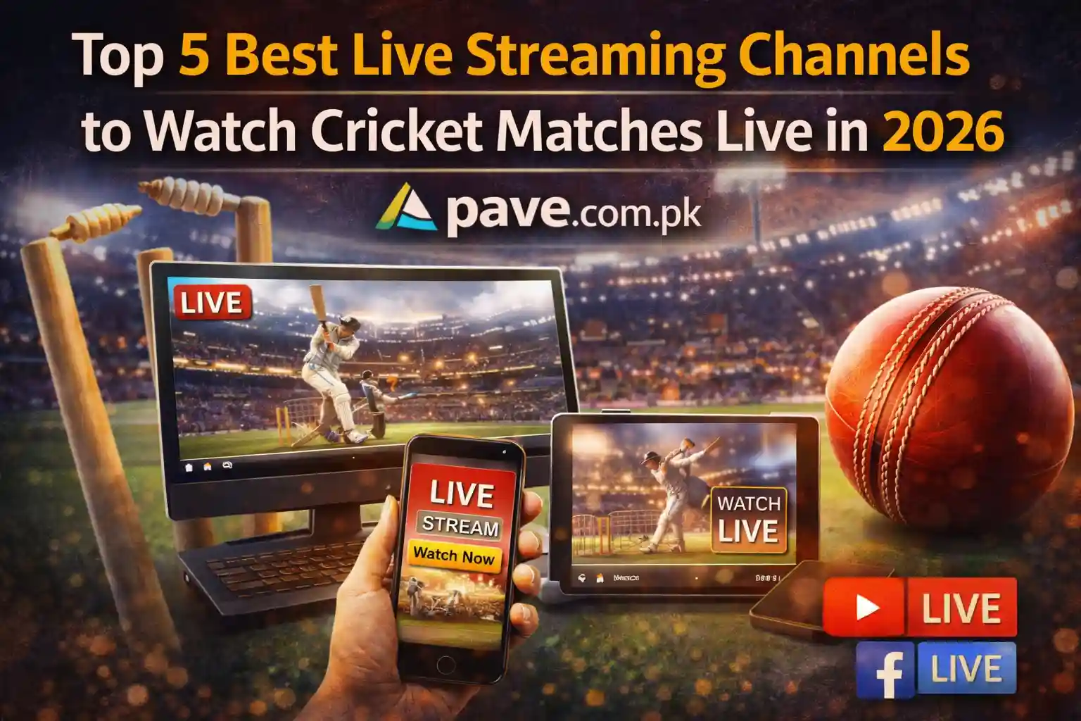 Top 5 Best Live Streaming Channels to Watch Cricket Matches Live in 2026