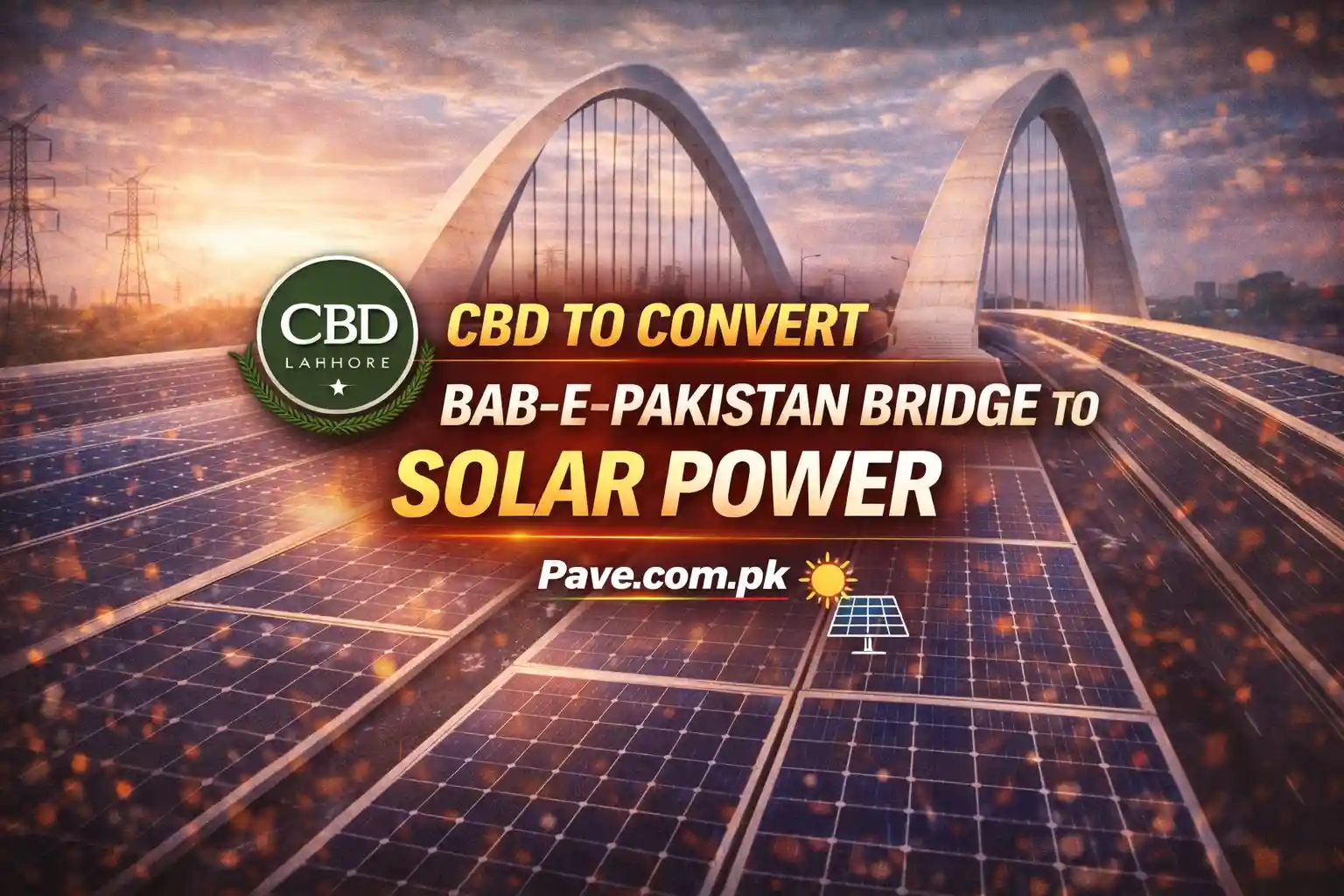 CBD to Convert Bab-e-Pakistan Bridge to Solar Power 1 CBD to Convert Bab-e-Pakistan Bridge to Solar Power