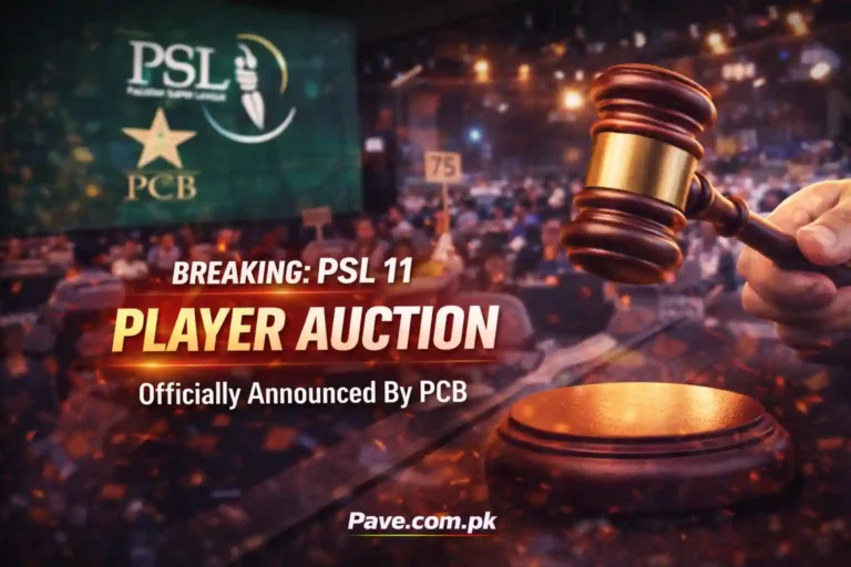 Breaking: PSL 11 Player Auction Officially Announced By PCB