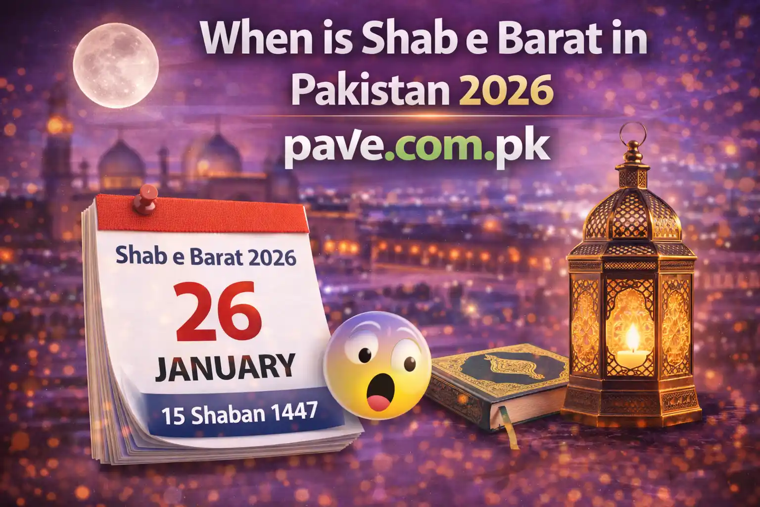 When is Shab e Barat in Pakistan 2026