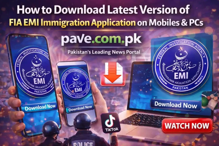 How to Download Latest Version of FIA EMI Immigration Application on Mobiles & PCs
