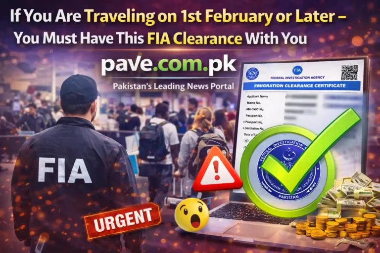 If You Are Traveling on 1st February or Later – You Must Have This FIA Clearance With You To Avoid Off-Loading