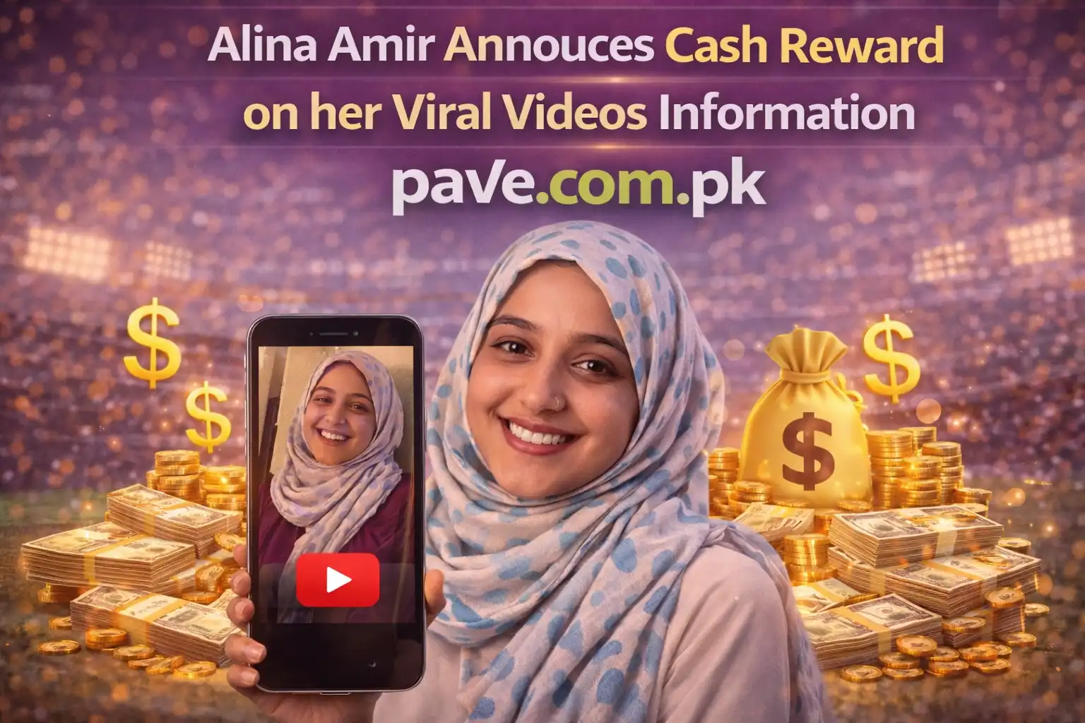 Alina Amir Annouces Cash Reward on her Viral Videos Information