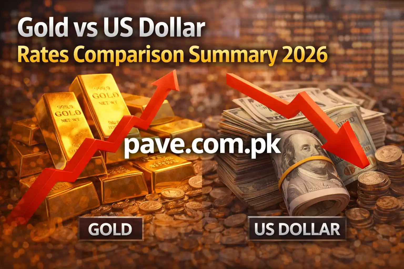 Gold vs US Dollar Rates Comparison Summary 2026 1 Gold vs US Dollar Rates Comparison Summary 2026