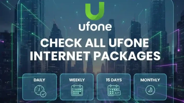 Check all Ufone Internet Packages