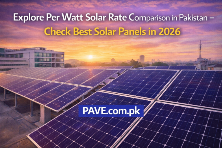 Explore Per Watt Solar Rate Comparison in Pakistan – Check Best Solar Panels in 2026