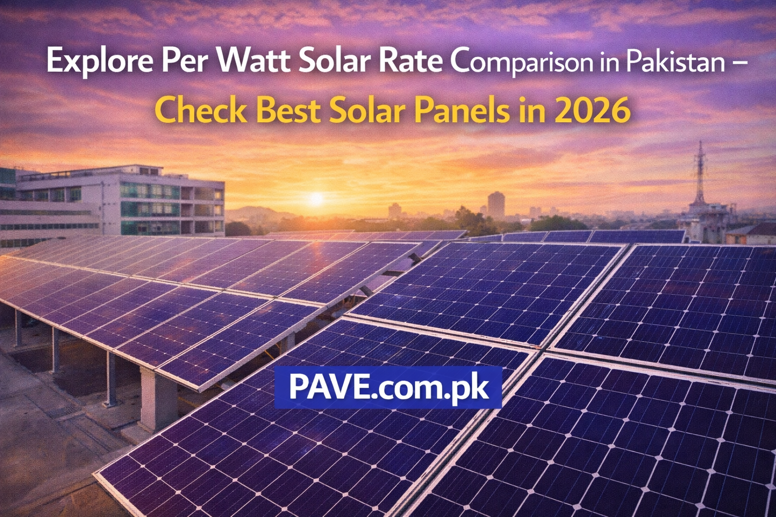 Explore Per Watt Solar Rate Comparison in Pakistan – Check Best Solar Panels in 2026