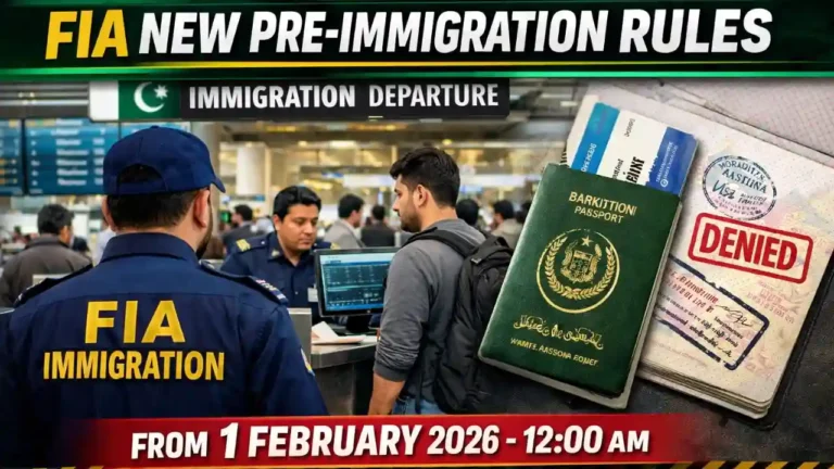 FIA New Pre-Immigration Rules to Implement from 1 February 2026 1200 AM – Check All Requirements to Avoid Off-Loading