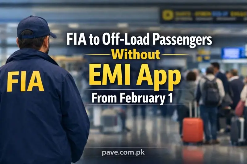 FIA to Off-Load Passengers Without EMI App From February 1