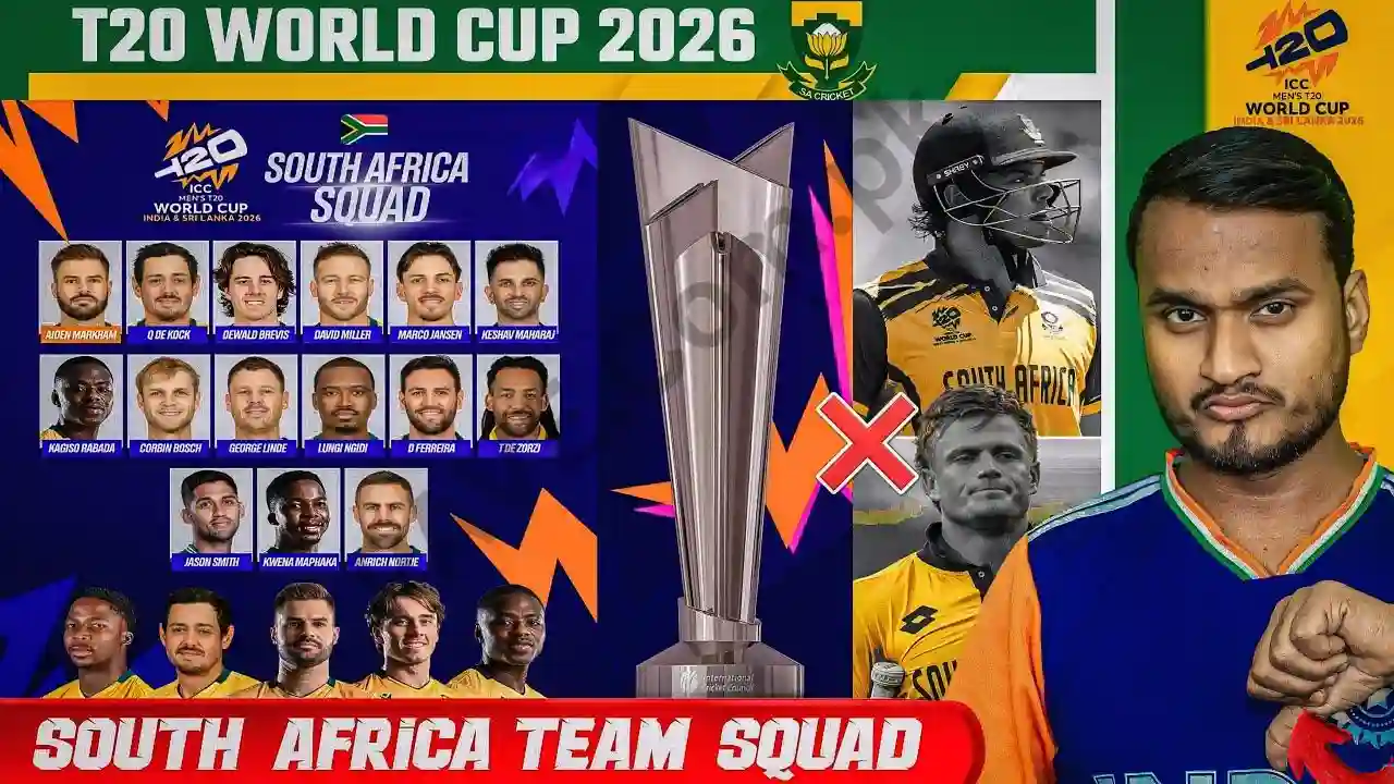 South Africa Officially Announces Squad for ICC Men’s T20 World Cup 2026 1 South Africa Officially Announces Squad for ICC Men’s T20 World Cup 2026