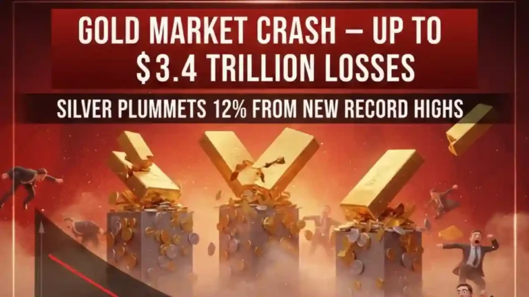 Gold Market Crash Up to $3.4 Trillion – Silver Drops to 12% from New Record Highs