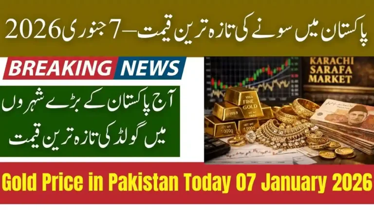 Gold Price in Pakistan Today 07 January 2026 – Latest Gold Rates Update 7 Gold Price in Pakistan Today 07 January 2026