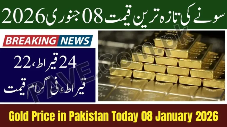 Gold Price in Pakistan Today 08 January 2026 – Latest Gold Rates Update 6 Gold Price in Pakistan Today 08 January 2026