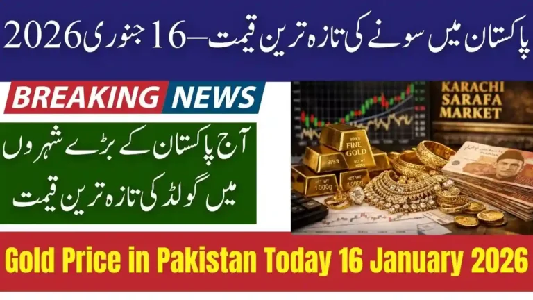 Gold Price in Pakistan Today 16 January 2026 – Latest Gold Rates Update 4 Gold Price in Pakistan Today 16 January 2026