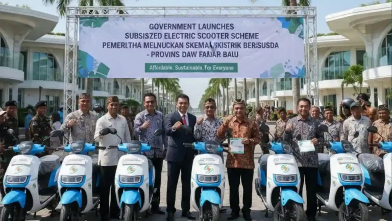 Government Launches Subsidized Electric Scooter Scheme in New Province