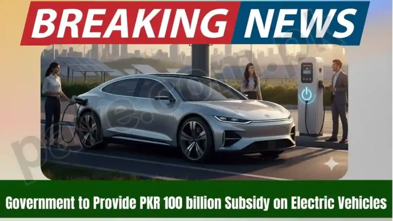 Government to Provide PKR 100 billion Subsidy on Electric Vehicles Under New Energy Vehicle Policy 4 Government to Provide PKR 100 billion Subsidy on Electric Vehicles